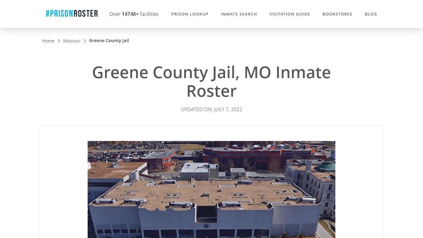 Greene County Jail, MO Inmate Roster - Prisonroster