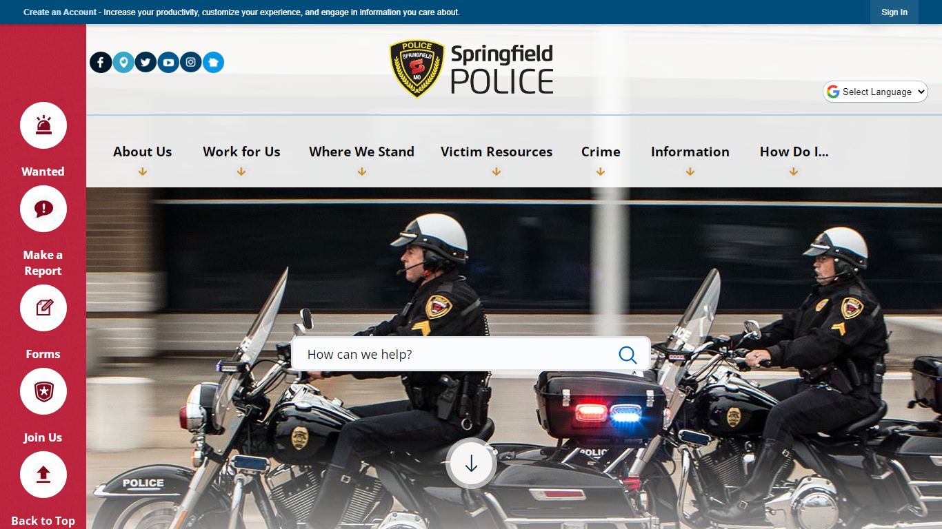 Springfield Police | Springfield, MO - Official Website
